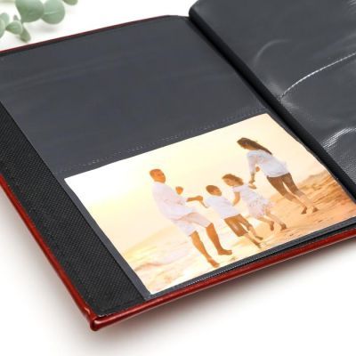 Фотоальбом на 200 фото 10х15 см "Классика" кожзам МИКС 22,5х19х5 см