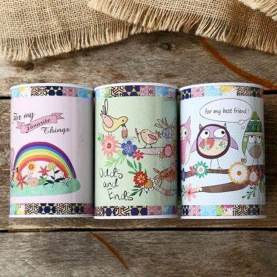 Копилка металл банка "Мультяшные зверята" МИКС 12х8х8 см