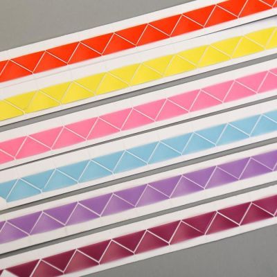 Набор уголков с кармашком для фотографий 250 уголков "Цветные" набор 6 шт  2мх1,03 см