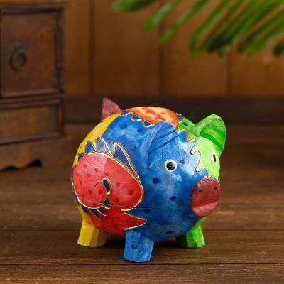 Копилка дерево "Свинка" 13х10х12 см