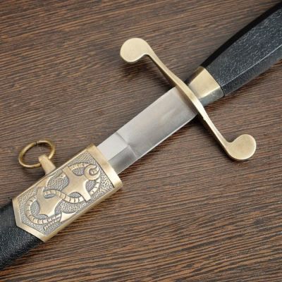 Сувенирный кортик "Санкт-Петербург", на ножнах парусник и якорь, 35 см