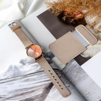 Набор: часы наручные и зеркало «Здесь и сейчас»