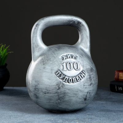 Копилка "Гиря"  серый, 29см