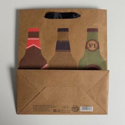 Пакет крафтовый вертикальный «Ты супер», ML 23 × 27 × 11.5 см