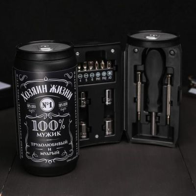 Набор инструментов в банке "Хозяин жизни", 13 предметов