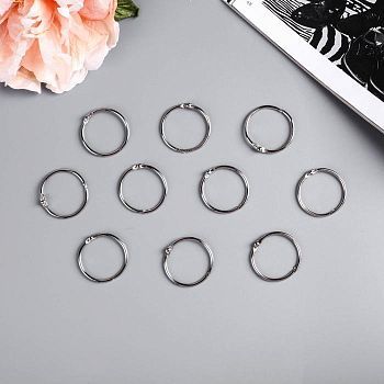 Кольца для творчества (для фотоальбомов) "Серебро" набор 10 шт., d=3,5 см