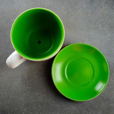 Горшок цветочный в форме чашки "Цветы" 19*21,5*12 см