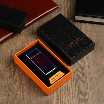 Зажигалка электронная "Люкс", USB, спираль, хамелеон, 7х3.5х0.5 см