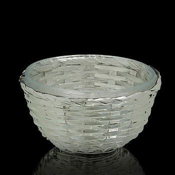 Чаша "Плетение", серебристая