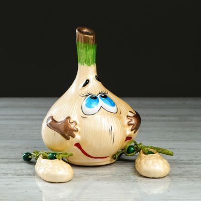 Копилка "Чесночок", глянец, разноцветная, 19 см, микс