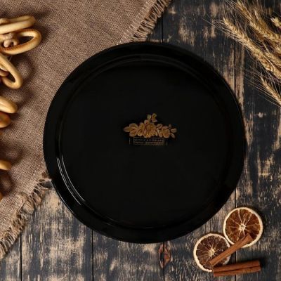 Поднос с жостовской росписью, D=44 см