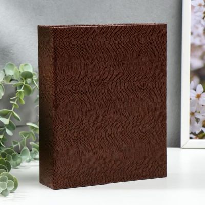 Фотоальбом "Коричневый" на 200 фото 10х15 см. 18,5х5х23 см. ПП карм.
