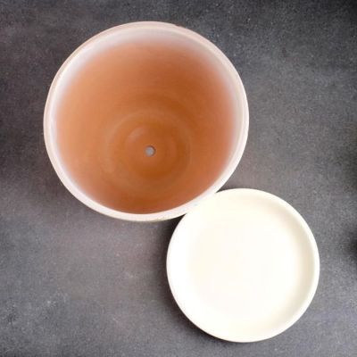 Горшок цветочный Клен сиреневый 5л с подставкой