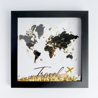 Рамка с шейкером "Путешествуй", 23 х 23 см