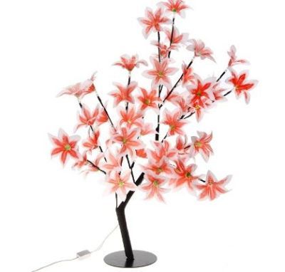 Светодиодный куст "Лилия красная" улич. (0,85 м.)