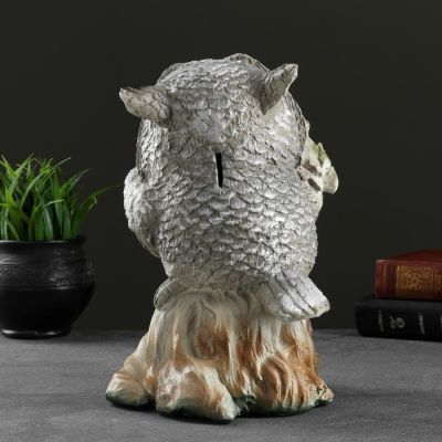 Копилка "Филин с цветами" 18х16х25см