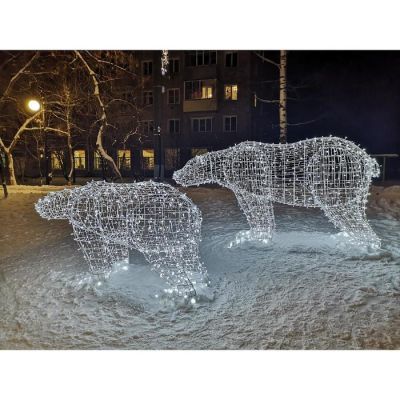 Светодиодная фигура «Медведица», 200 × 120 × 95 см, 90 Вт, 220 В