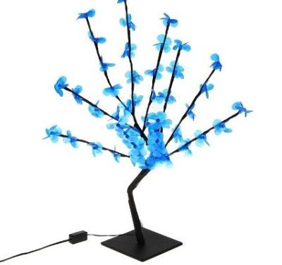 Светодиодный куст "Цветок сакуры" улич. (0,65 м., синий)