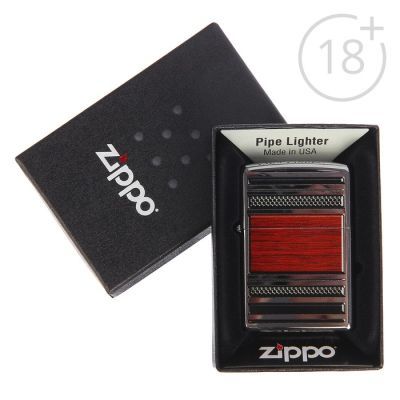 Зажигалка ZIPPO 28676 Pipe с покрытием High Polish Chrome