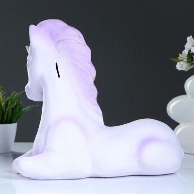 Копилка "Единорог" 21х40х34см сиреневый