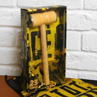 Подарочный набор "С 23 февраля!" (фартук и отбивалка для мяса)