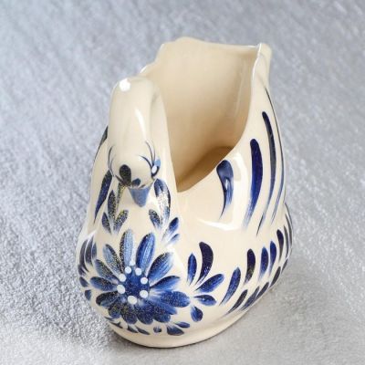 Конфетница "Лебедь", роспись, 18*14 см