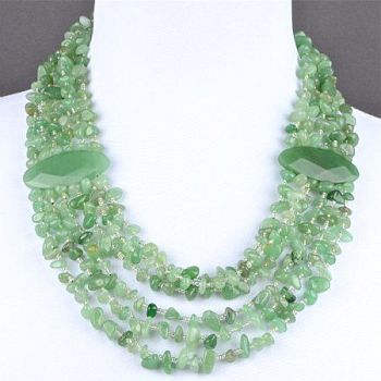 Бусы Нефрит "Богемия" арт.П3339