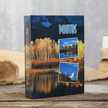 Фотоальбом BRAUBERG на 60 фотографий 10х15 см"Природа" МИКС