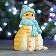Копилка "Кошка Шарлотта" рыжая, 10х10х14,5см