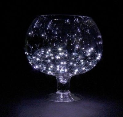 Гирлянда уличная "Метраж" (20 м. нить темная, белый)