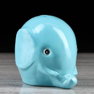 Копилка "Слоник", глянец, 12 см, микс