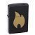 Зажигалка ZIPPO 218 Flame chromed с покрытием Black Matte