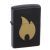 Зажигалка ZIPPO 218 Flame chromed с покрытием Black Matte Зажигалка ZIPPO 218 Flame chromed с покрытием Black Matte