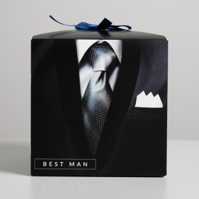 Коробка складная «Джентельмену», 18 × 18 × 18 см