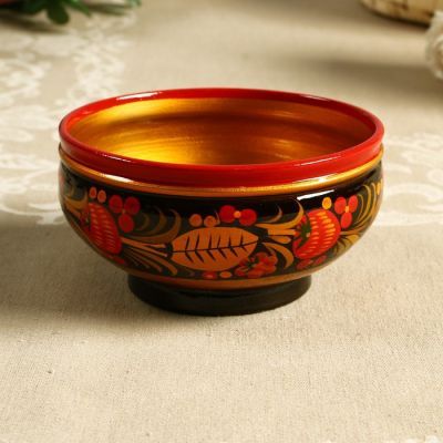 Чашка, 12х6 см, хохлома