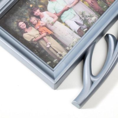 Фоторамка-коллаж на 5 фото (пластик, под серебро) 