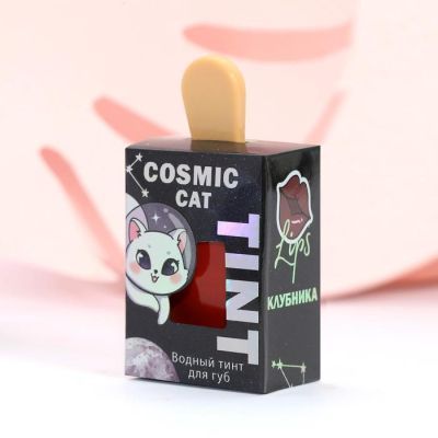 Стойкий тинт для губ на водной основе Cosmic cat, оттенок алый, 4,5 мл