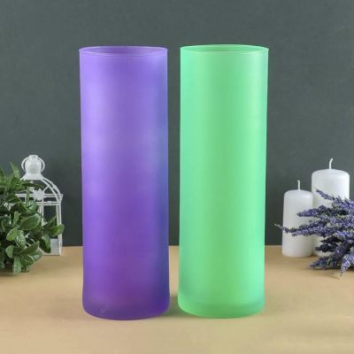 Ваза "Трубка" микс матов. h-30см V-2,65мл