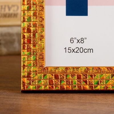 Фоторамка пластик 15х20 см "Золотая мозаика" 22,7х17,7х1 см