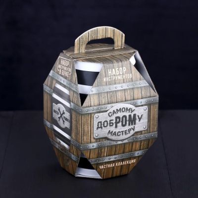 Набор инструментов в бочке "Мастер ремонта", подарочная упаковка, 19 предметов