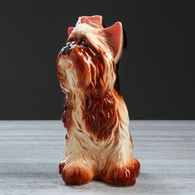 Копилка "Йорк", глазурь, коричневый цвет, 22 см