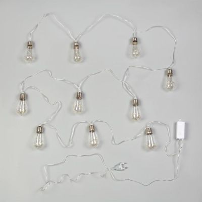 Гирлянда «Нить» 3 м с насадками «Лампа», IP20, прозрачная нить, 80 LED, свечение мульти, 8 режимов, 220 В