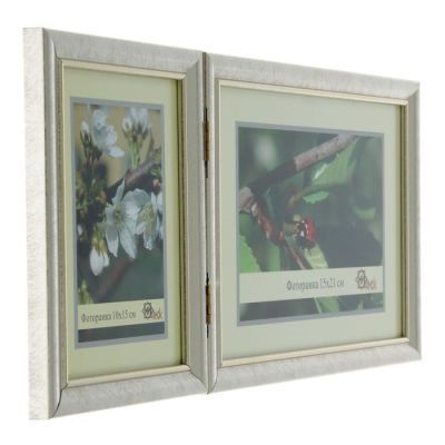 Фоторамка "Двойная", 10х15 см, 15х21 см