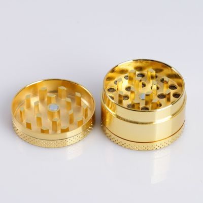 Измельчитель для табака "Импхал голд" с ситом, 4х2.5см, золот.