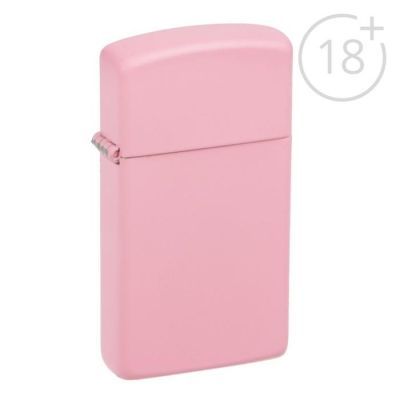 Зажигалка ZIPPO 1638 Slim с покрытием Pink Matte