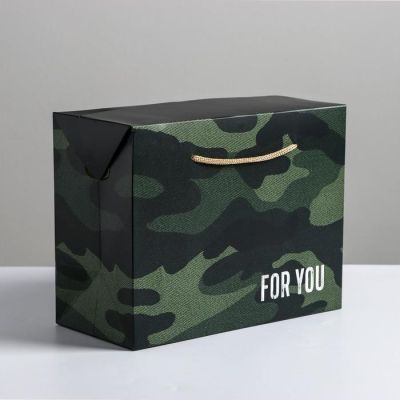 Пакет—коробка For you, 23 × 18 × 11 см