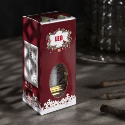 Светодиодная фигура «Золотистый фонарь со свечками» 5.5 × 13 × 5.5 см, пластик, батарейки AG13х3, свечение тёплое белое