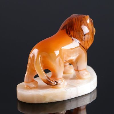 Сувенир «Лев», 8×10 см, селенит