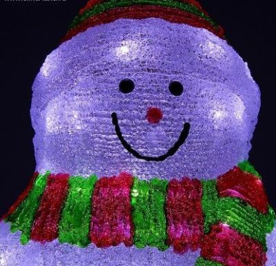 Фигура акрил. "Снеговик позитивный" (50х28 см.)