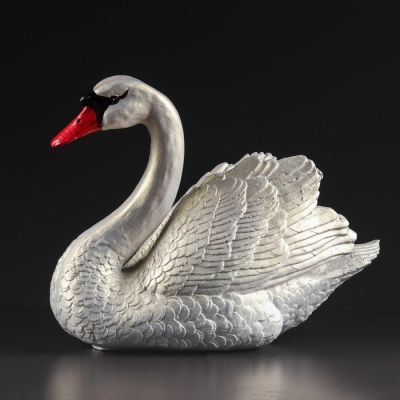 Копилка "Лебедь", белый цвет, 29 см,